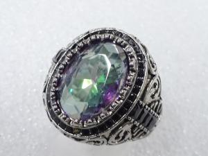 色石　指輪(18号)